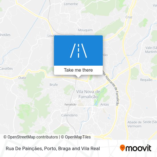 Rua De Painçães map