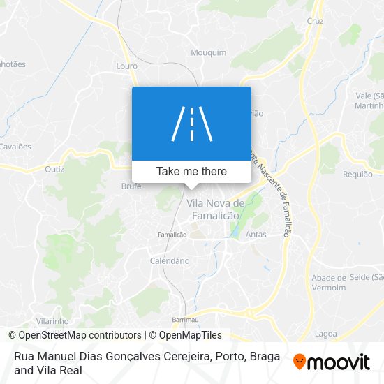 Rua Manuel Dias Gonçalves Cerejeira map