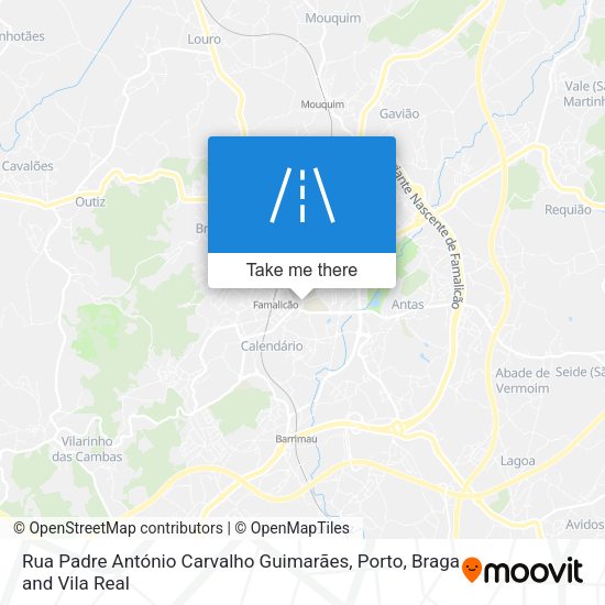 Rua Padre António Carvalho Guimarães map