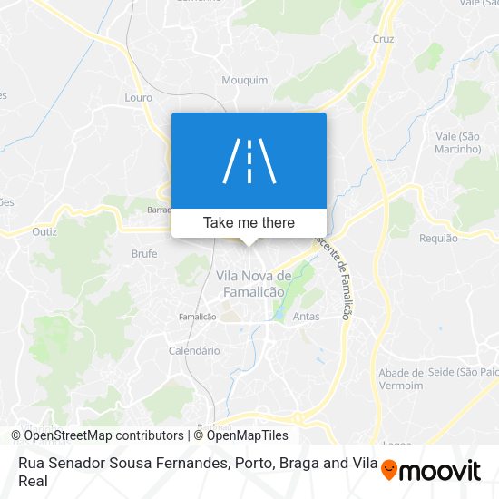 Rua Senador Sousa Fernandes mapa