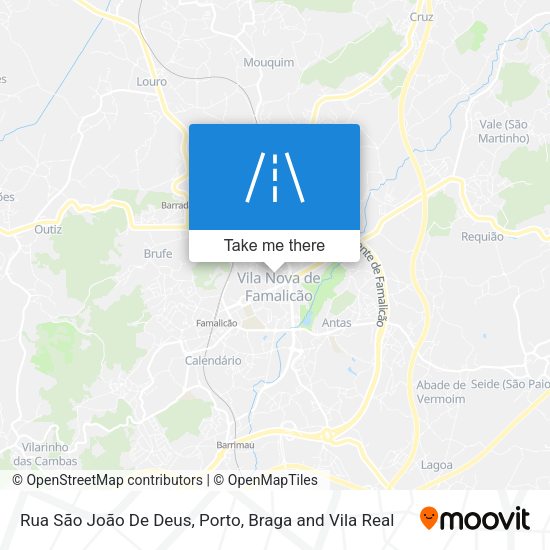 Rua São João De Deus map