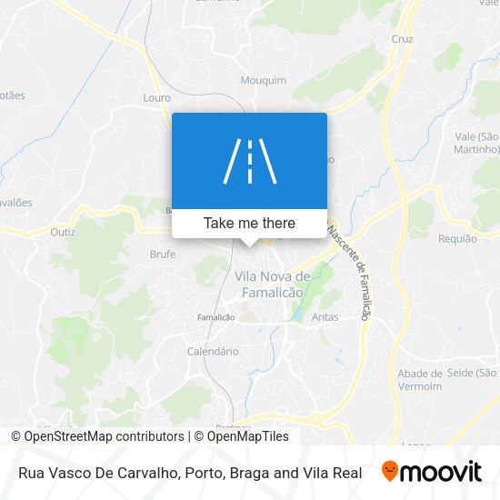 Rua Vasco De Carvalho mapa