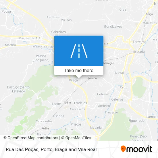 Rua Das Poças map