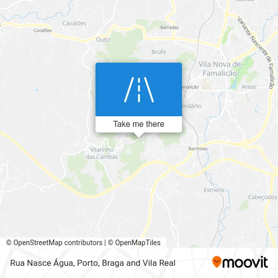 Rua Nasce Água map