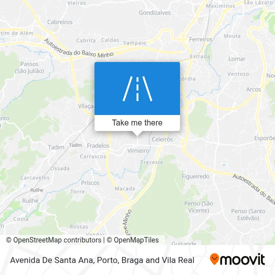 Avenida De Santa Ana map