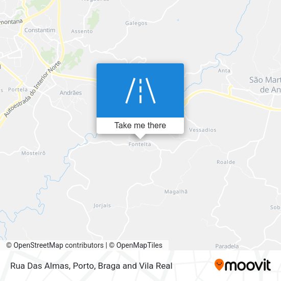 Rua Das Almas map