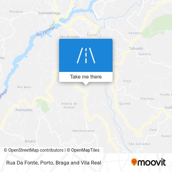 Rua Da Fonte mapa