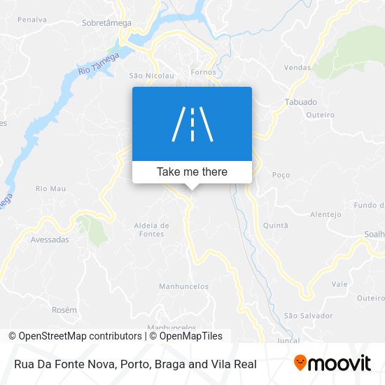 Rua Da Fonte Nova mapa