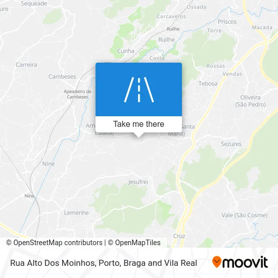 Rua Alto Dos Moinhos map