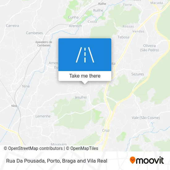 Rua Da Pousada map