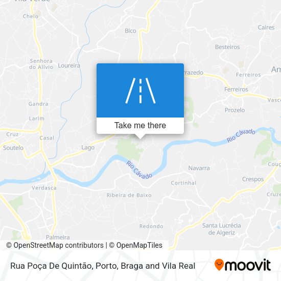 Rua Poça De Quintão mapa