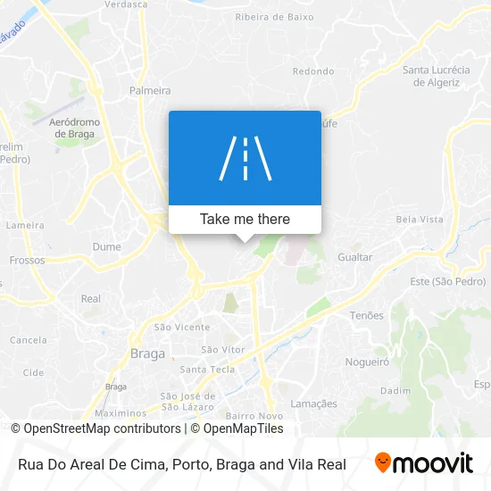 Rua Do Areal De Cima map