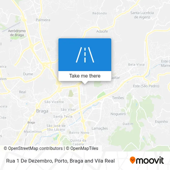 Rua 1 De Dezembro map