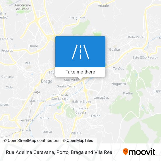Rua Adelina Caravana mapa