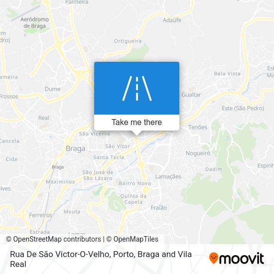 Rua De São Victor-O-Velho mapa