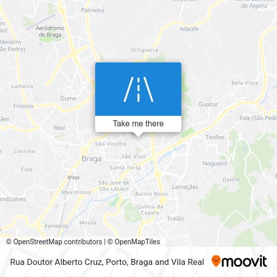 Rua Doutor Alberto Cruz map