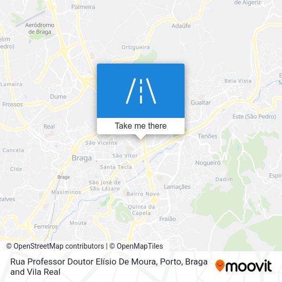 Rua Professor Doutor Elísio De Moura mapa