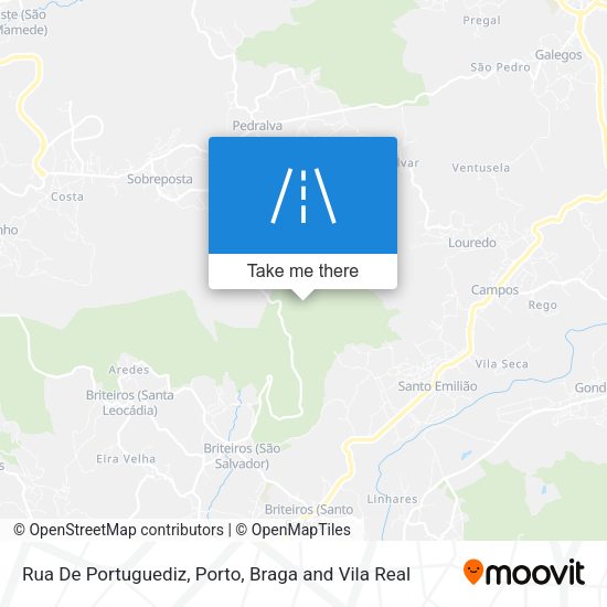 Rua De Portuguediz mapa