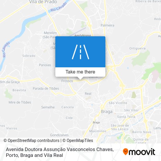 Avenida Doutora Assunção Vasconcelos Chaves mapa