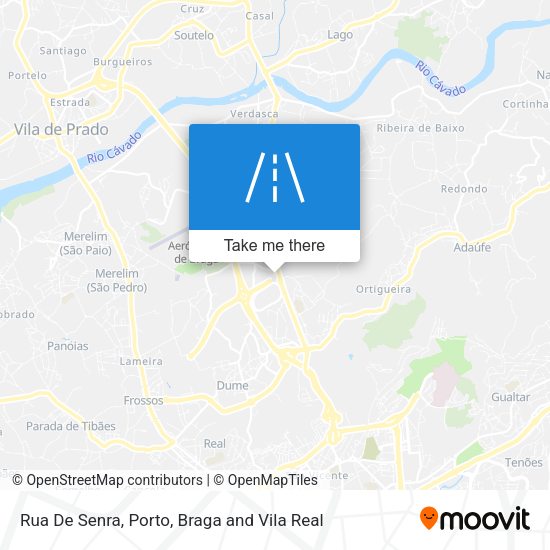 Rua De Senra mapa
