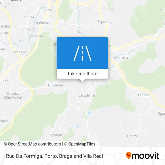 Rua Da Formiga map
