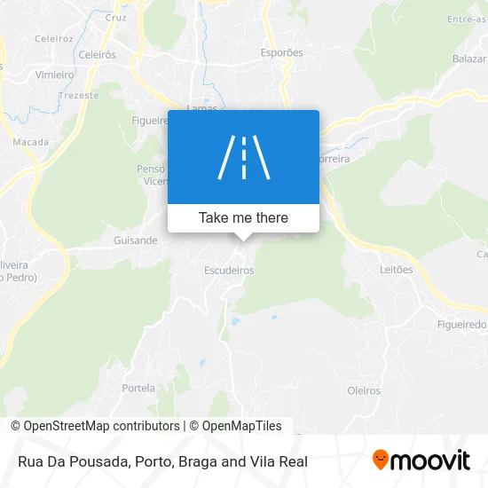 Rua Da Pousada map