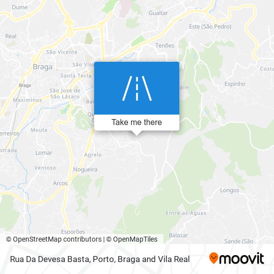 Rua Da Devesa Basta map