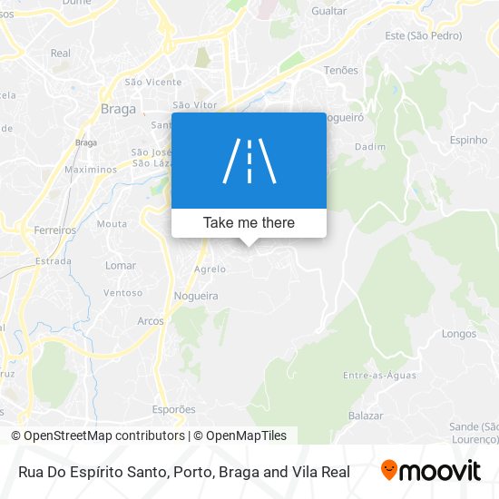 Rua Do Espírito Santo map