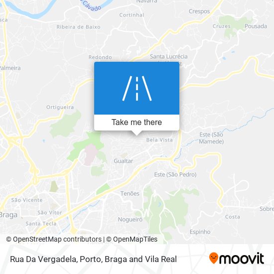 Rua Da Vergadela map