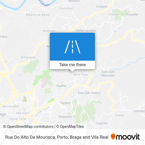 Rua Do Alto Da Mourisca mapa