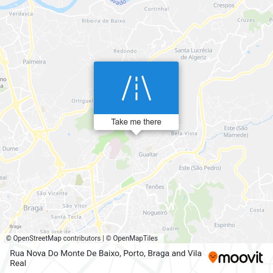 Rua Nova Do Monte De Baixo map