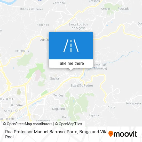 Rua Professor Manuel Barroso map