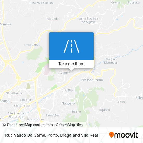 Rua Vasco Da Gama mapa