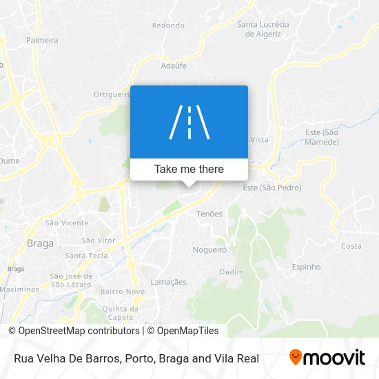 Rua Velha De Barros map