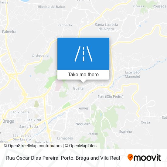 Rua Óscar Dias Pereira mapa