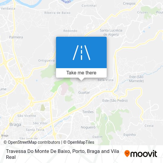 Travessa Do Monte De Baixo map