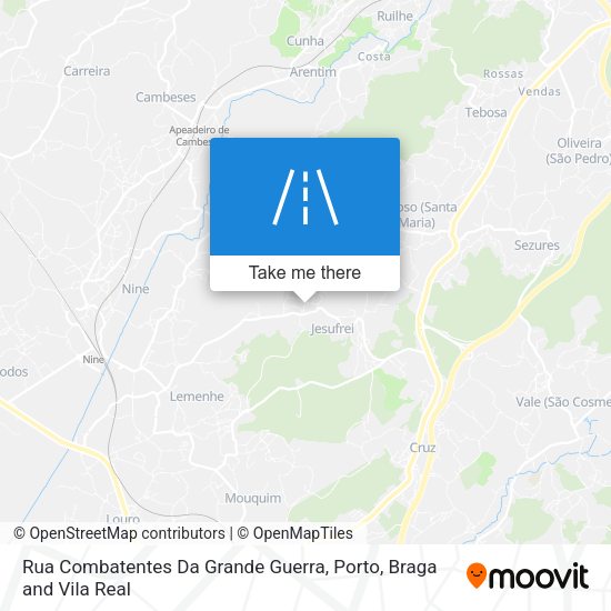 Rua Combatentes Da Grande Guerra mapa