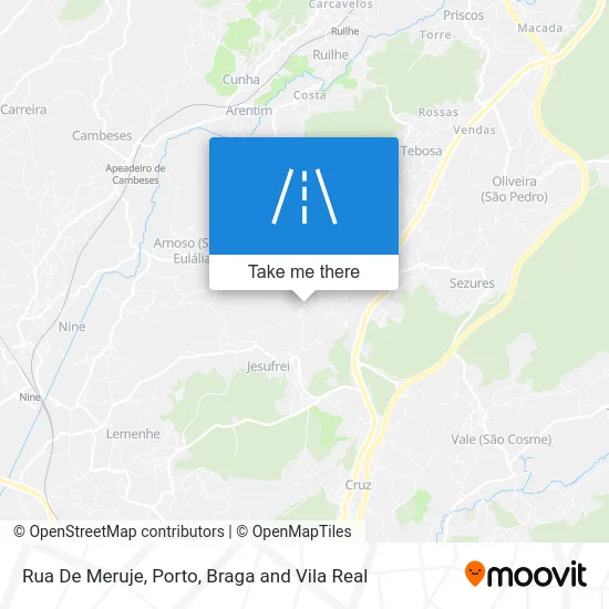 Rua De Meruje map