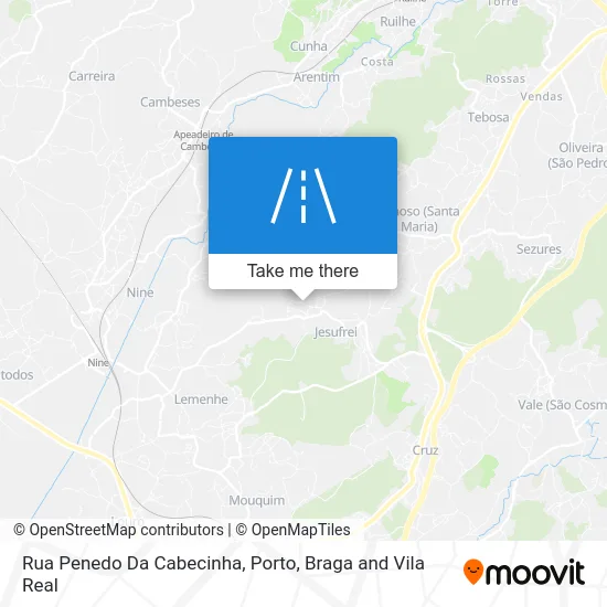 Rua Penedo Da Cabecinha map