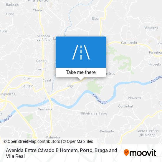 Avenida Entre Cávado E Homem map