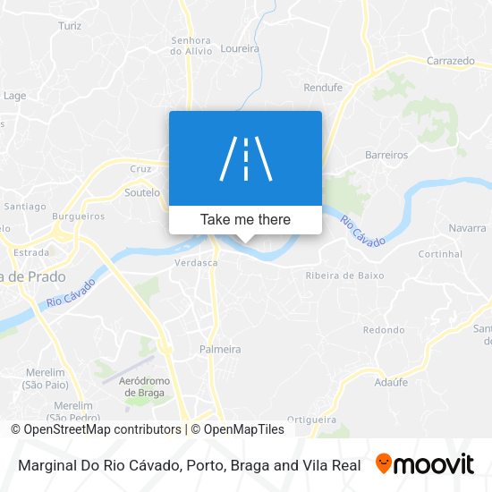 Marginal Do Rio Cávado mapa