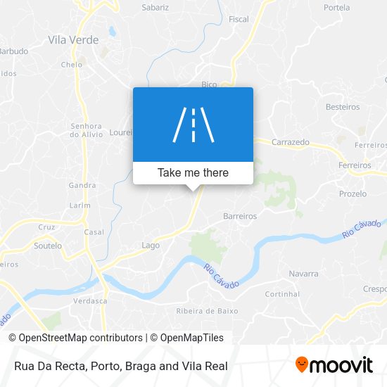 Rua Da Recta mapa