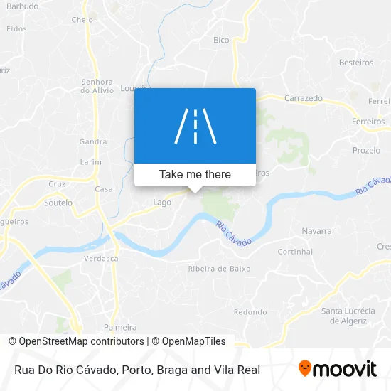 Rua Do Rio Cávado map