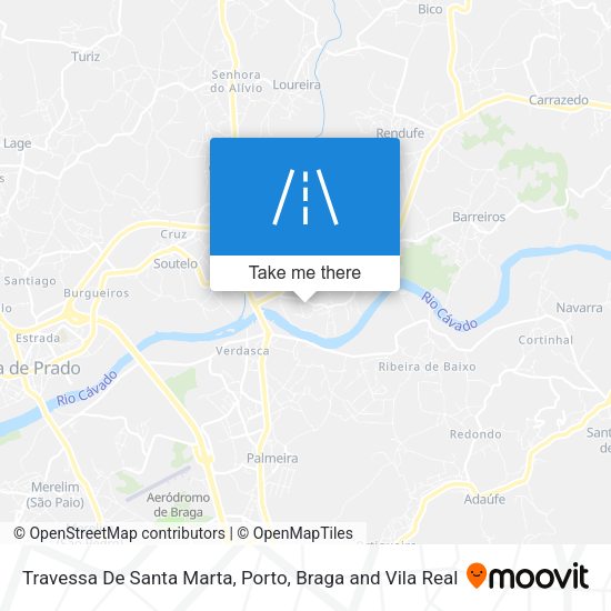 Travessa De Santa Marta mapa