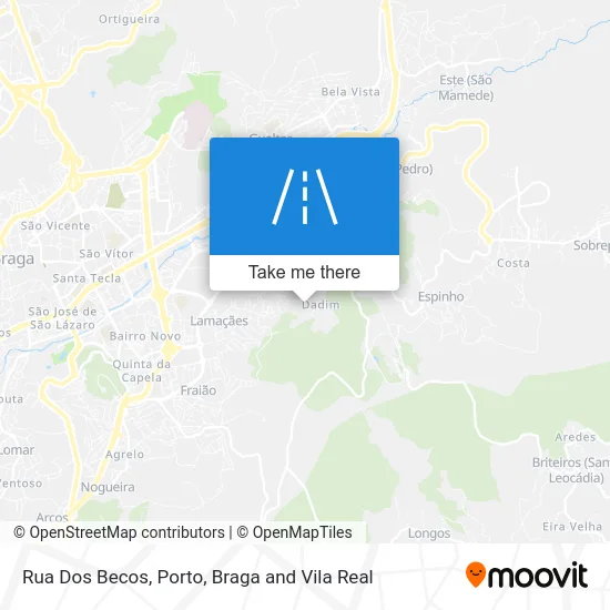 Rua Dos Becos map