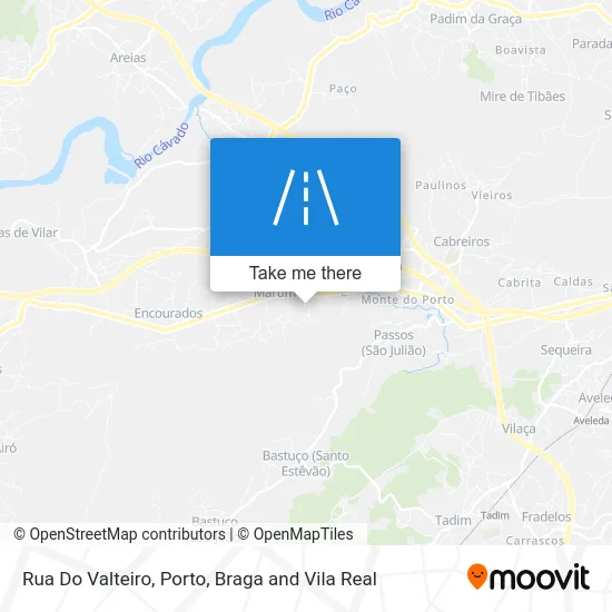 Rua Do Valteiro map
