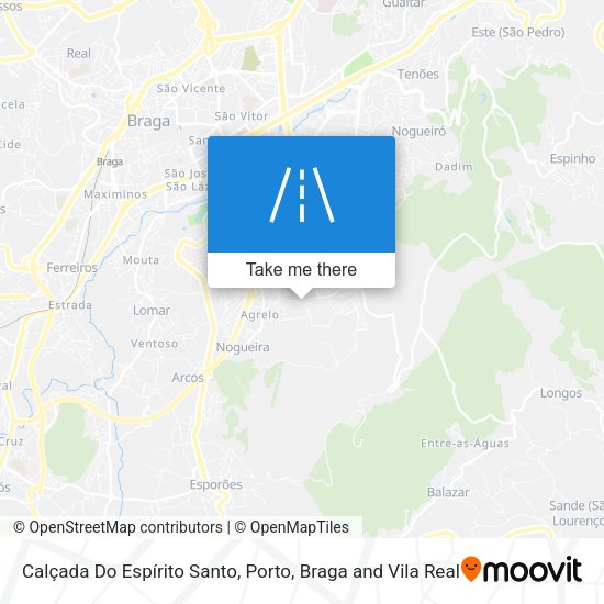 Calçada Do Espírito Santo map