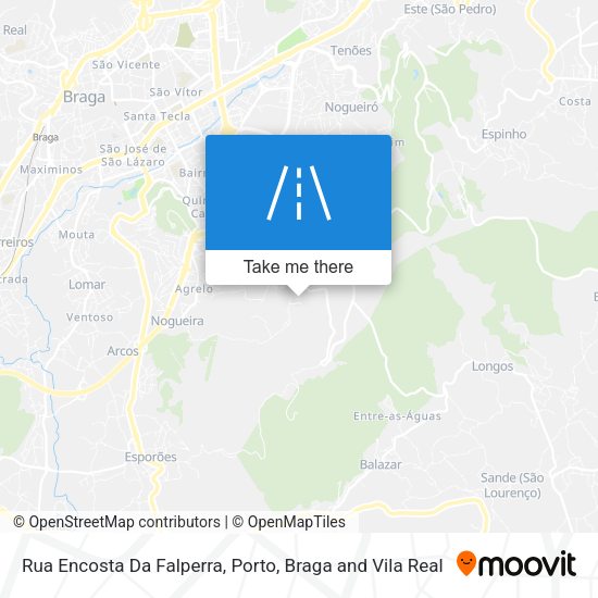 Rua Encosta Da Falperra mapa