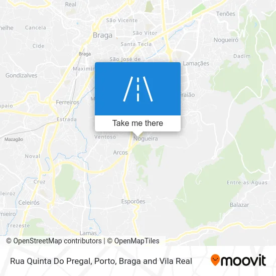 Rua Quinta Do Pregal map