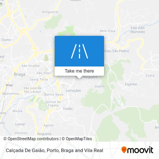 Calçada De Gaião map